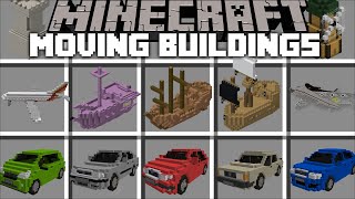 Minecraft DONT TOUCH THE MOVING BUILDINGS MOD  DANGEROUS INSTANT STRUCTURES  Minecraft Mods [upl. by Ennaeiluj]