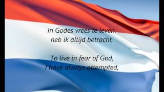 Dutch National Anthem  quotHet Wilhelmusquot NLEN [upl. by Gris703]