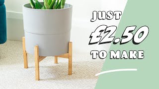 How to Make a Wooden Pot Stand  DIY Projects for your Plants [upl. by Puduns]