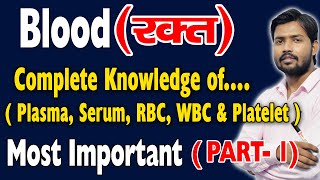 Human Blood  RBC  WBC  Platelets in Hindi [upl. by Leksehcey929]