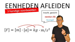 natuurkunde uitleg EENHEDEN AFLEIDEN [upl. by Chaffee814]