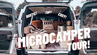 Cosy selfbuilt microcampervan Berlingo tour [upl. by Galloway626]