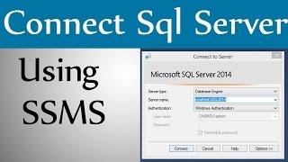 How to Connect Sql Server Using SSMSPart1 [upl. by Poyssick]