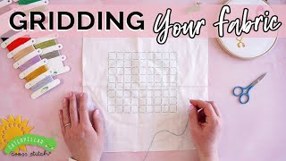 Gridding Your Cross Stitch Fabric  A Beginners Guide [upl. by Abita]