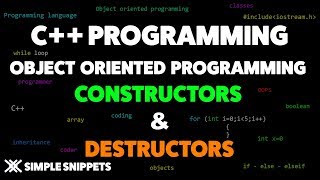 Constructors amp Destructors in C Programming  Object Oriented Programming Concepts [upl. by Kahcztiy]