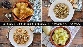 4 Classic SPANISH TAPAS that will BLOW YOU AWAY [upl. by Eylsel]