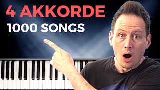 4 einfache Akkorde lernen  tausende Songs spielen [upl. by Notaek]