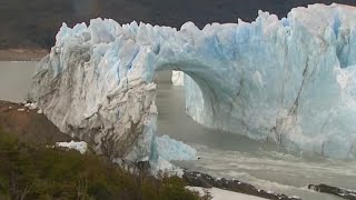 Huge glacier collapses in Argentina [upl. by Bosson]