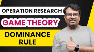 Game Theory  Game Theory Dominance Rule  Operation Research [upl. by Catima]