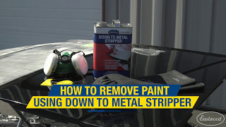 Down To Metal Stripper  How to Chemically Remove Paint From a Hood  Eastwood [upl. by Jayme]