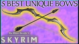 5 STRONGEST UNIQUE BOWS LOCATIONS in TESV Skyrim SE  Caedos Countdowns [upl. by Arrat]