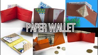 6 Best Paper Wallet  DIY  Origami Wallet [upl. by Lorie]