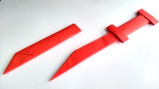 DIY Cómo hacer una Daga de papel  Manualidad Fácil [upl. by Moyer]