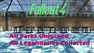 Fallout 4  Unlocking All the Perks amp Tour of My Legendary Armory [upl. by Eimilb848]