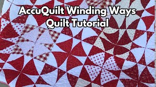 Piecing the AccuQuilt Winding Ways Quilt Block [upl. by Anatol]