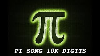 Pi Song Extended 10000 Digits [upl. by Enialb]