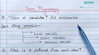 Local Static and Instance variables in Java  Learn Coding [upl. by Crowe]