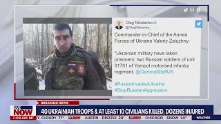 NEW Russian soldiers captured by Ukraine forces  LiveNOW from FOX [upl. by Eilujna]