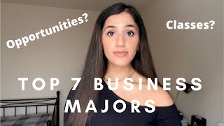 BUSINESS DEGREE EXPLAINED Top 7 Most Common Business Majors [upl. by Mame]