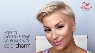 Lighten amp Tone Your Hair At Home  Wella colorcharm Permanent Liquid Toner [upl. by Gertruda873]