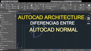 AUTOCAD ARCHITECTURE Diferencias entre AUTOCAD NORMAL [upl. by Ettevol]