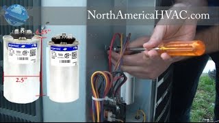 How to replace a Capacitor  HVAC AC Capacitor Replacement [upl. by Ylrebnik]