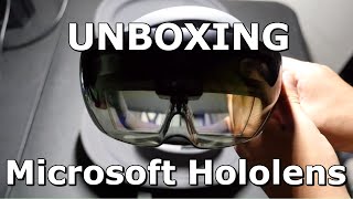 UNBOXING THE MICROSOFT HOLOLENS AND SETUP [upl. by Lansing680]