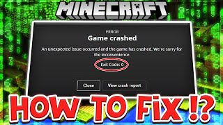 Exit Code 0 Minecraft 6 Ways To Fix It [upl. by Annasoh]