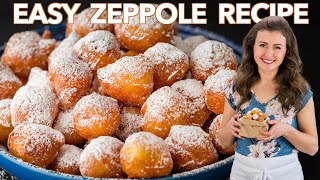 The Easiest Italian DONUTS Yess  Zeppole Recipe [upl. by Heilner107]