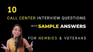 Call Center Interview Questions and Answers for Beginners [upl. by Alley526]