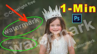 Best Way REMOVE WATERMARK from Photo or Remove Anything in Photoshop Tutorial [upl. by Kaitlyn]