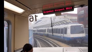 Taiwan Taipei 3X MRT ride from Minquan W Rd Station to Songshan Airport [upl. by Ymmat]