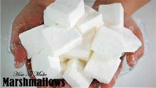 How To Make Marshmallows  Easy Recipe  No Corn Syrup [upl. by Aciret]