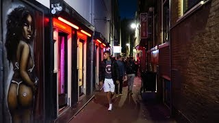 Amsterdam Red Light District at night [upl. by Kerad897]