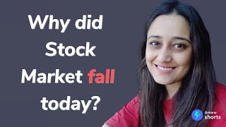 Why Stock Market Crashed today  Why did stock market fall today shorts [upl. by Aluk568]