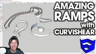 EASY RAMPS in SKETCHUP with Curvishear by Fredo6 [upl. by Anairotciv78]