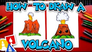 How To Draw A Cute Volcano [upl. by Reamonn]