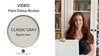 Paint Colour Review Benjamin Moore Classic Gray OC23 [upl. by Dnalrag774]