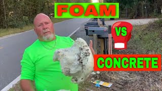 FOAM vs CONCRETE for Mailbox Post Setting [upl. by Ailev]