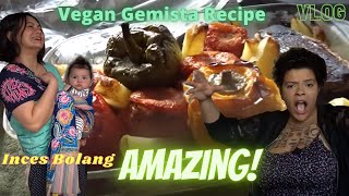 I Cooked Vegan Greek Gemista  Recipe [upl. by Reltuc]