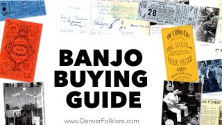 Banjo 101 Buyers Guide [upl. by Ase881]