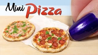 How To Miniature Pizza Tutorial  DIY Miniature Food  SugarCharmShop [upl. by Eustacia]