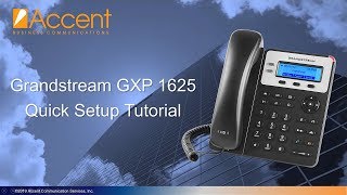 Grandstream GXP1625 Setup amp Configuration [upl. by Ettezel]