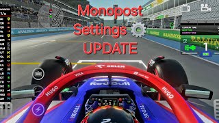 My Monoposto Settings UPDATE and Track Setups [upl. by Eelhsa]