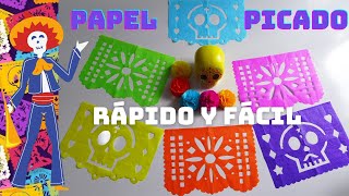 PAPEL PICADO PASO A PASO  DÍA DE MUERTOS [upl. by Leanor]