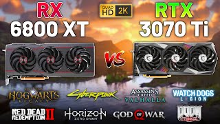 2023 Gaming Tests RX 6800 XT vs RTX 3070 Ti  Which GPU is More FutureProof [upl. by Haisej946]