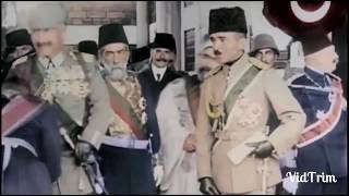 the Colorful Footage of the Ottoman Sultan Welcoming the German Emperor WW1 [upl. by Attennyl]