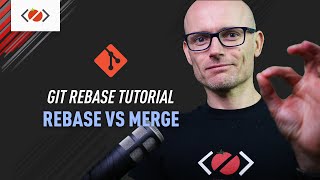 Git rebase tutorial Rebase vs Merge [upl. by Nivrehs]