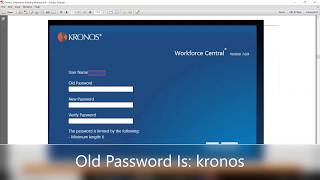 How To Login to Kronos [upl. by Eelsnia2]