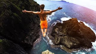 Cliff Jumping Hawaii 20  80 Foot Jump [upl. by Ares]